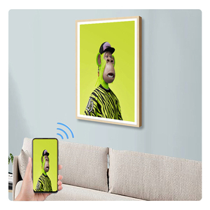 Cadre photo numérique NFT 4K 43 pouces <span class=keywords><strong>de</strong></span> haute qualité avec horloge, <span class=keywords><strong>stockage</strong></span> 4+32 Go, MP4, anti-reflet, WiFi, mur vidéo - Product Image 1