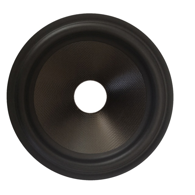 Aluminum 6.5 Inch Speaker Cone with Rubber Edge Surround Passive Speaker Driver Accessories Kit for Stage or Audio Use