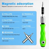Juego de Destornilladores de Precisión Pequeños 32 en 1, Juego de Destornilladores Magnéticos Mini, Kit de Herramientas de Reparación Profesional para Gafas