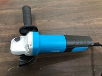 Meuleuse d'angle électrique industrielle professionnelle AG100-1200A avec gâchette, disque de meulage de 100 mm, moteur à balais 1200W 11000 tr/min