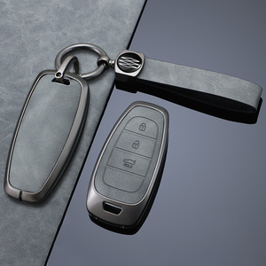Şık Anahtarlık ile <span class=keywords><strong>Hyundai</strong></span> Tucson L Araba Anahtarı Kılıfı için Premium Deri Anahtarlık Kılıfı - Product Image 3