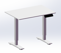 Pieds de bureau électriques ajustables en hauteur, hauteur réglable, électrique, Table métallique