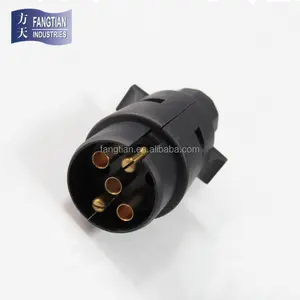 High Quality Trailer Plug 12v 7 Pole Plug With Nut 7 Pin Trailer Connector Trailer Adapter Plug