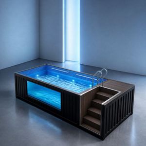 <span class=keywords><strong>Piscine</strong></span> <span class=keywords><strong>hors</strong></span> <span class=keywords><strong>sol</strong></span> préfabriquée modulaire Addotron, style conteneur maritime moderne, avec chlorinateur à <span class=keywords><strong>sel</strong></span> pour hôtel - Product Image 2