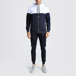 ชุดวอร์มทรงสลิมฟิตสำหรับผู้ชายชุดวอร์ม2ชิ้นชุดวอร์มเข้ารูปดีไซน์ใหม่ล่าสุดสำหรับใส่ออกกำลังกาย - Product Image 1