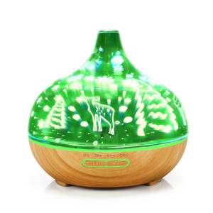 Nuevo Difusor de Aroma 3D de Vidrio con Luz LED con Patrón de Corazón para Uso Doméstico y Comercial, Capacidad de 0.5-1L - Product Image 3