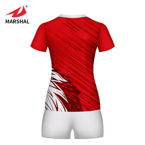Sublimation printing professional custom red volleyball jersey - Product Image 3