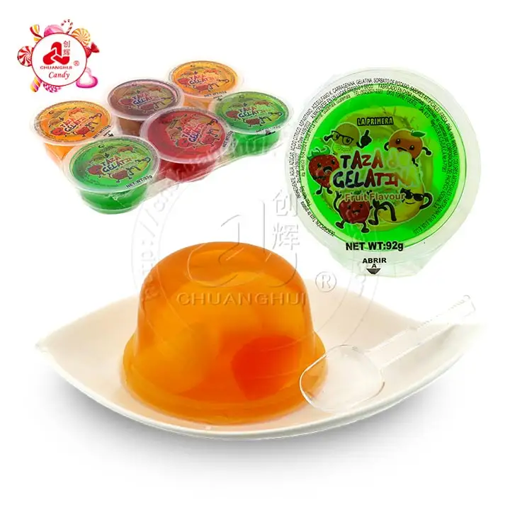 Mangkuk Puding Jelly Besar 92G, Buah Di Dalam/Mengisi Buah Agar-Agar Bubur Buah