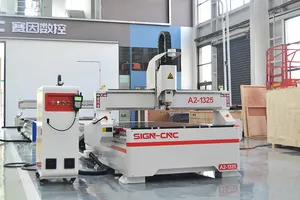 Máquina roteadora CNC para trabalhar madeira, modelo 1325 de 3 eixos, para móveis, mesa de trabalho com ranhura em T