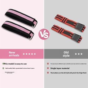 Sangle de compression élastique BFR pour <span class=keywords><strong>cuisse</strong></span> adulte, transfrontalière, en polyester, avec boucle de fixation facile, pour entraînement de restriction du flux sanguin - Product Image 2