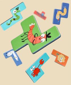 Montessori 6 trong <span class=keywords><strong>1</strong></span> câu đố Logarit tấm Đồ chơi bằng gỗ Đồ chơi giáo dục học tập hình dạng hình học câu cá số phù hợp với hội đồng quản trị - Product Image 3