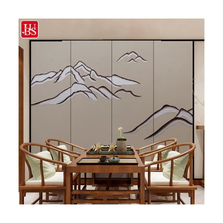 大きな花刺繍テキスタイル壁紙背景3D壁室内装飾防水壁パネル