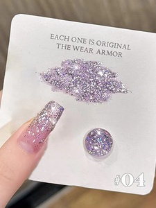 Esmalte de Uñas, Arte de Uñas, Rosa, Azul, Brillo Explosivo, Gel Platino Brillante, Primavera Verano, Popular, Blanqueador de Uñas - Product Image 6