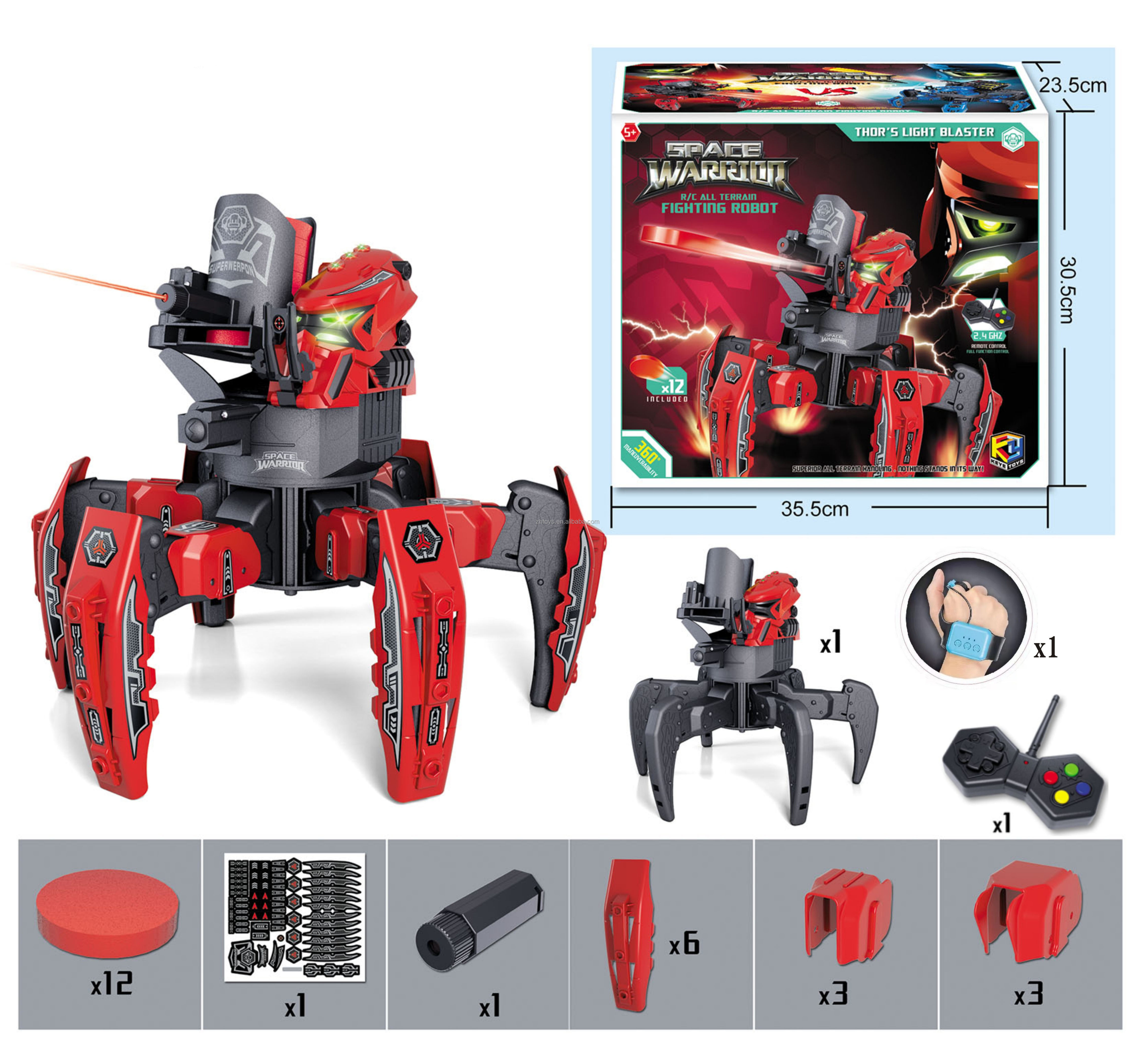 ダイナミックチェンジＲGETTER ROBOT 2セット Space Warrior DIY Robot - 2.4GHZ RC Spider Robot Fighting