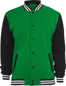 Letterman Vestes Patchs Personnalisé Pas Cher Noir Foncé Laine Vestes Avec Véritable Cuir De Vache Blanc Manches - Product Image 1