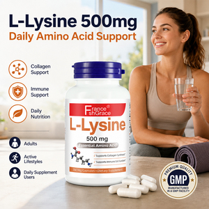 Complément alimentaire Shecome L-Lysine, soutient la synthèse du collagène pour adultes, 200 capsules de L-Lysine - Product Image 3