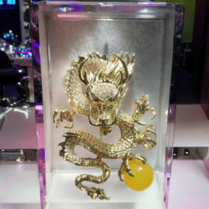 Nuevo Broche de Dragón del Zodiaco en Cobre y Circonio, Estilo Nacional, Unisex, Regalo para el Día del Padre - Product Image 3