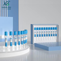 3 ml 5ml 10ml 15ml 20ml 30ml Tube de prélèvement sanguin transparent à fond rond Tube à essai pour petit échantillon d'essence cosmétique de haute qualité