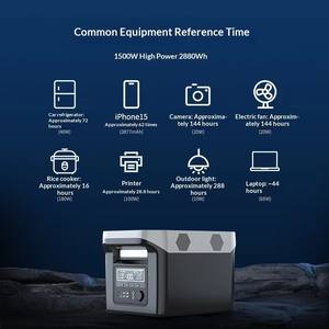 สถานีไฟฟ้าพกพา 5000 วัตต์ Lifepo4 เครื่องกำเนิดไฟฟ้าพลังงานแสงอาทิตย์ พร้อมตัวควบคุม MPPT และอิน<span class=keywords><strong>เวอร์</strong></span><span class=keywords><strong>เตอร์</strong></span>คลื่นไซน์บริสุทธิ์ - Product Image 3