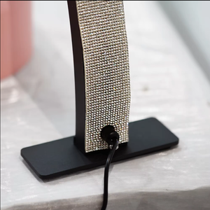 24 pulgadas LED UV belleza <span class=keywords><strong>media</strong></span> <span class=keywords><strong>luna</strong></span> bordado lámpara uñas pestañas ceja tatuaje cuidado en forma <span class=keywords><strong>de</strong></span> U lámpara <span class=keywords><strong>de</strong></span> pie para sombra <span class=keywords><strong>de</strong></span> ojos - Product Image 6