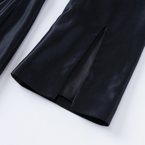THOUSAND <span class=keywords><strong>YAN</strong></span> Abito da Donna in Misto 30% Seta e 70% Lana, Maniche a Campana, Cintura in Vita, Elegante Vestito Formale da Ufficio a Lunghezza Media - Product Image 5