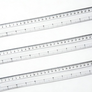 Regla de Plástico de 30 cm para Oficina, Regla Recta en Pulgadas para Mediciones Precisas, Regla de Medición de Doble Cara - Product Image 3