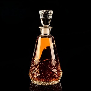 Bình rót rượu vang cao cấp kiểu châu Âu, chất liệu thủy tinh, có vòi rót pha lê, chai rượu vang đỏ gia dụng, nắp cao cấp - Product Image 4