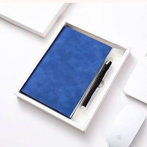 Cuaderno de Cuero con Tapa Blanda A5 Personalizado con Logotipo Grabado, Set de Regalo para Oficina o Escuela, Cuaderno con Set de Bolígrafos, Venta al Por Mayor - Product Image 4