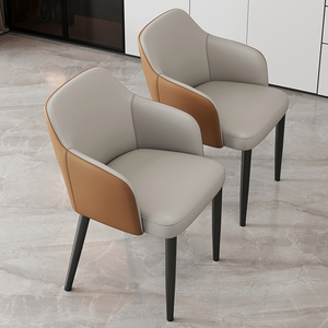 Chaise de salle à manger nordique en cuir et métal bon marché pour l'intérieur vente en gros de meubles de maison chaises de salle à manger modernes de restaurant de luxe en or - Product Image 4