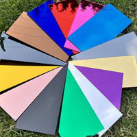 Plaque de protection vierge en acrylique miroir pour guitare et basse, matériau DIY pour pickguard, vente en gros