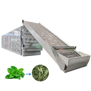 Multilayer Continuous Mesh Belt Dryer Mint Drying Equipment with CE Certification for Dehydrating Fresh Mint <b>Leaves</b> - Product Image 1