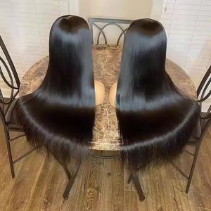 Vietnamese <b>Human</b> Hair Lace Front <b>Wig</b> Long Straight 100% <b>Human</b> Hair Can Be Dyed and Permed - Product Image 2