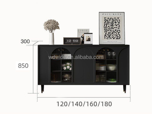 Entryway מודרני מזנון עץ מזנון לוח מזנון תצוגה ריהוט ארון - Product Image 5