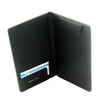 Sythesis Cuir Menu Dossier Invité Vérifier Présentateur avec Pince à Stylo pour Bar Hôtel Salon KTV Restaurant Logo Personnalisé Disponible