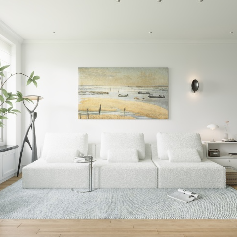 Blanco Cremoso + Espuma + 3 Plazas