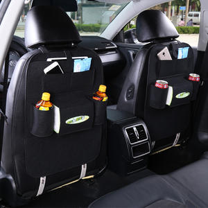 Sac de rangement multifonctionnel pour dossier de siège de voiture, organisateur en tissu avec 8 à 11 poches pour utilisation intérieure de voiture - Product Image 4