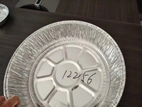 Grande taille 332mm diamètre table à vapeur grils alimentaires jetables feuille d'aluminium cuisson BBQ casseroles pleine grandeur plateaux profonds matériau PET