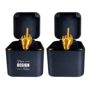 Caja de Regalo Sorpresa con Dedo Medio - Divertido Regalo de Broma para Adultos, Perfecto para Cualquier Ocasión, Plástico con Serigrafía - Product Image 1
