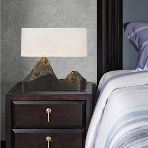 Lámpara de Mesa de Resina con Forma de Montaña Zen Creativa, Estilo Chino, Cálida, Moderna, Flexible, Decorativa, para Dormitorio, Estudio, Mesita de Noche - Product Image 3