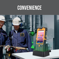 Colector de Datos Industrial Android S50EX, NFC, Legible Bajo la Luz Solar, Doble SIM, 500 Nit, Escáner de Códigos de Barras 1D/2D, IP67 Resistente