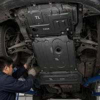 Kit de 3 Pièces de Protection Inférieure pour Moteur, Transmission et Boîte de Vitesses, Remplacement pour Nissan Patrol Y62 SUV Pleine Taille 2023, en Acier Estampé