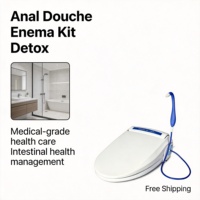 Kit de douche anale et bidet intelligent pour toilettes, avec lavage turbo, UV antibactérien, pour détoxification et soulagement de la constipation, pour la santé à domicile et la salle de bain