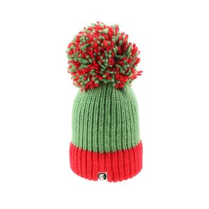 Wholesale OEM Winter Hat Beanies Custom Own Logo 100% Acrylic Knitted Pom Pom Big Bobble Image Plaid/Camouflage Beach - Product Image 6