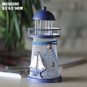 Ywbeyond stile Mediterraneo di media grandezza led faro ferro decorazione di cerimonia nuziale del mestiere regali di compleanno <span class=keywords><strong>arredamento</strong></span> <span class=keywords><strong>nautico</strong></span> - Product Image 5