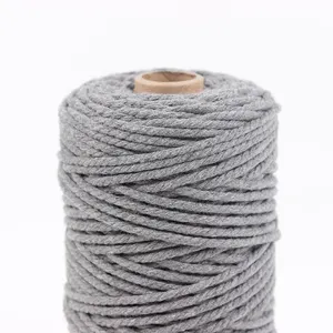 3mm Knitting Polyester Braided Rope Crochet Cotton Rope Diy Macrame Cotton Yarn