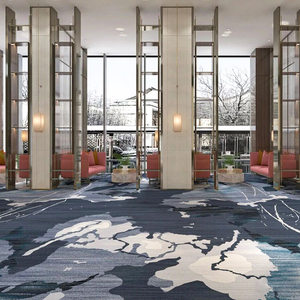 Tapis muraux personnalisés fabriqués à la machine, à poils coupés, ignifuges, adaptés aux animaux domestiques, pour la prière, les restaurants, les salles de banquet, les casinos, en nylon imprimé - Product Image 3