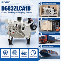 Moteur de démarrage électrique 24V SCDC SDEC D683ZLCA1B pour moteur diesel marin 8.3L, remplacement pour moteur diesel de bateau CUM 6CTA8.3-M250
