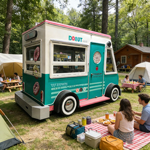 Chariot alimentaire mobile électrique de luxe, sûr et hygiénique, au design élégant, taille et couleur personnalisables pour le marché européen - Product Image 1