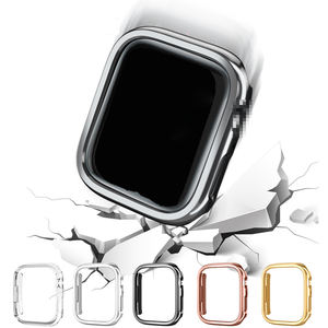 Funda de reloj de PC chapada a la moda para <span class=keywords><strong>Apple</strong></span> <span class=keywords><strong>Watch</strong></span> 8 7 S7 <span class=keywords><strong>S8</strong></span> S9 ultra Case Hollow Frame 41mm 45mm 49mm Cases - Product Image 5