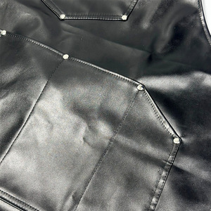 Pu Leather <b>Apron</b> Multi Pocket Waterproof Work <b>Apron</b> For Barber And Seafood Handling - Product Image 2